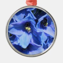 BEAU DELPHINIUM BLEU DÉCORATION POUR SAPIN DE NOËL
