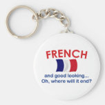 Beau et français porte-clef