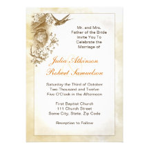 beau faire-part de mariage d'oiseaux d'hirondelle