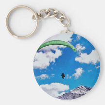 Beau jour au keychain de glissement de Para Porte-clé