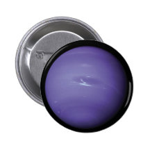 Beau Neptune bleu, comme vu de l'espace, la NASA Pin's