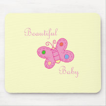 beau papillon de bébé tapis de souris
