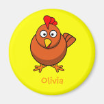 Beau poulet aimants pour réfrigérateur