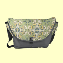 Beau sac messenger abstrait floral vintage sacs messenger