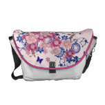 Beau sac messenger floral à art sacoches