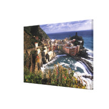 Beau village de Vernazza dans le Cinque Impressions Sur Toile