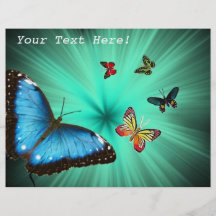 Beau voyage de papillon tract customisé