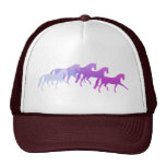 Beaucoup de chevaux (pourpres) casquettes de camionneur