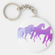 Beaucoup de chevaux (pourpres) porte-clé