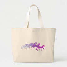 Beaucoup de chevaux (pourpres) sacs fourre-tout