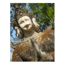 Beaucoup font face à Wai… Nong Khai, Isaan, Thaïla Cartes Postales