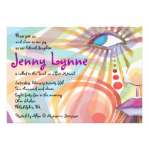 Beauté dans l'invitation d'invitation de bat mitzv invitations