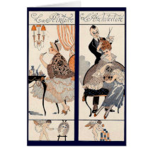 Beauté d'art déco cartes