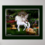 Beauté de blanc de licorne posters