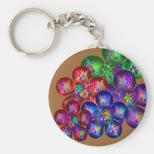 Beauté de flower power porte-clefs