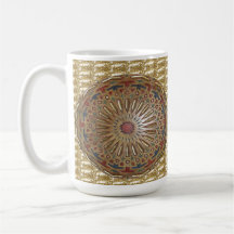 Beauté de Morrocon de tasse sur l'or