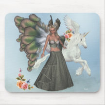 Beauté féerique Mousepad de Pegasi de licorne de L Tapis De Souris