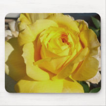 Beauté jaune Mousepad rose Tapis De Souris