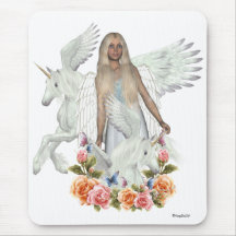 Beauté Mousepad de Pegasi de licorne de Nele d'ang Tapis De Souris