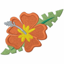 Beauté tropicale polo brodé