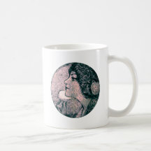 Beauté vintage mug à café