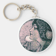 Beauté vintage porte-clefs