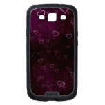 Beautiful Purple Hearts Cool Artwork Galaxy S3 Cover