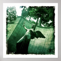 Beautiful Trask Statue in Saratoga Springs, NY Print