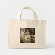 Beautys vintages Tote-bag. Sac En Toile