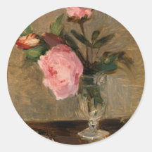 Beaux-arts de Berthe Morisot de pivoines Autocollants
