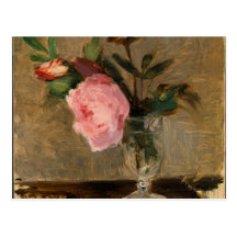 Beaux-arts de Berthe Morisot de pivoines Carte Postale