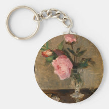 Beaux-arts de Berthe Morisot de pivoines Porte-clefs