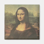 Beaux-arts de cru de Mona Lisa Aimants Pour Réfrigérateur