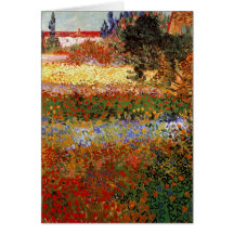 Beaux-arts du jardin fleurissant de Van Gogh (F430 Cartes De Vœux