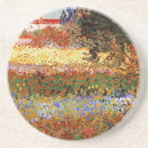Beaux-arts du jardin fleurissant de Van Gogh (F430 Dessous De Verre