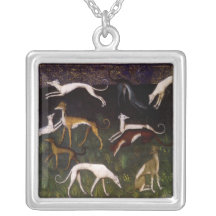 Beaux-arts médiévaux de lévriers pendentifs