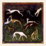 Beaux-arts médiévaux de lévriers posters