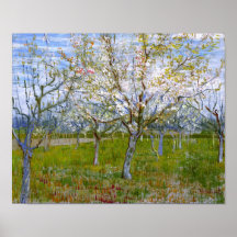 Beaux-arts roses du verger de Van Gogh (F555) Posters