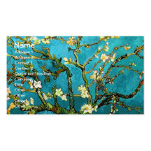 Beaux-arts se développants de l'arbre d'amande de  carte de visite