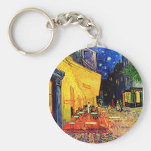 Beaux-arts vintages de la terrasse de café de Van  Porte-clé