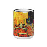 Beaux-arts vintages de la terrasse de café de Van  Tasse