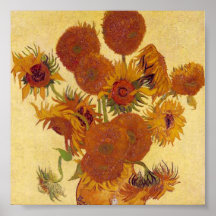Beaux-arts vintages des tournesols de Van Gogh (F4 Affiches