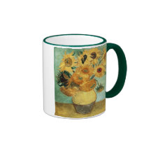 Beaux-arts vintages des tournesols de Van Gogh (F4 Tasse