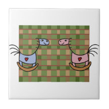 beaux chevaux carreaux