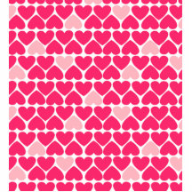 Beaux coeurs roses découpages en acrylique