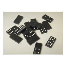 Beaux dominos carton d'invitation