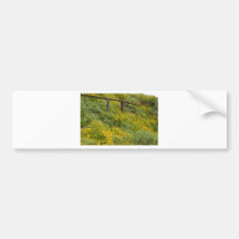 Beaux fleurs sauvages jaunes adhésif pour voiture