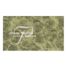 Beaux roses de sépia de carte de visite avec le mo