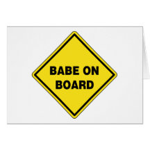 Bébé à bord cartes de vœux