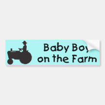Bébé à la ferme autocollants pour voiture